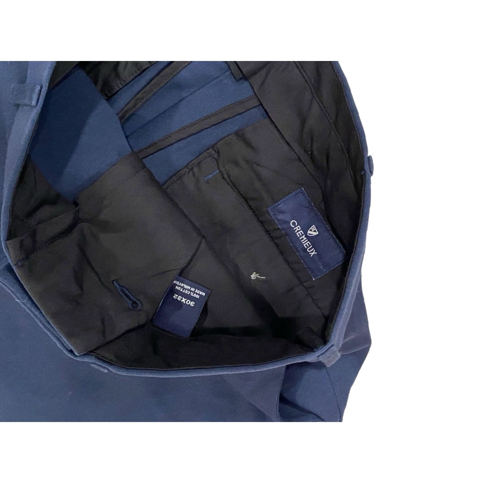 Cremieux Cremieux Chino Pants Mens Navy Blue Comfort Straight Fit NWT 30x32 Size US 30 / EU 46 - 6 Thumbnail