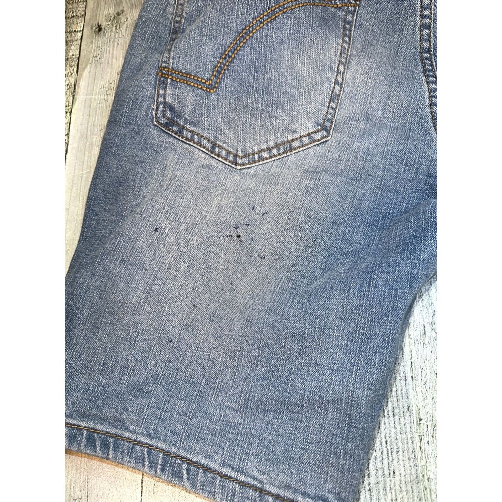 Ring Of Fire VINTAGE Ring of Fire MENS BLUE Shorts Denim Distressed Hem Light Wash Bermuda 5-Pocket 30 Regular Mens Size US 30 / EU 46 - 6 Thumbnail