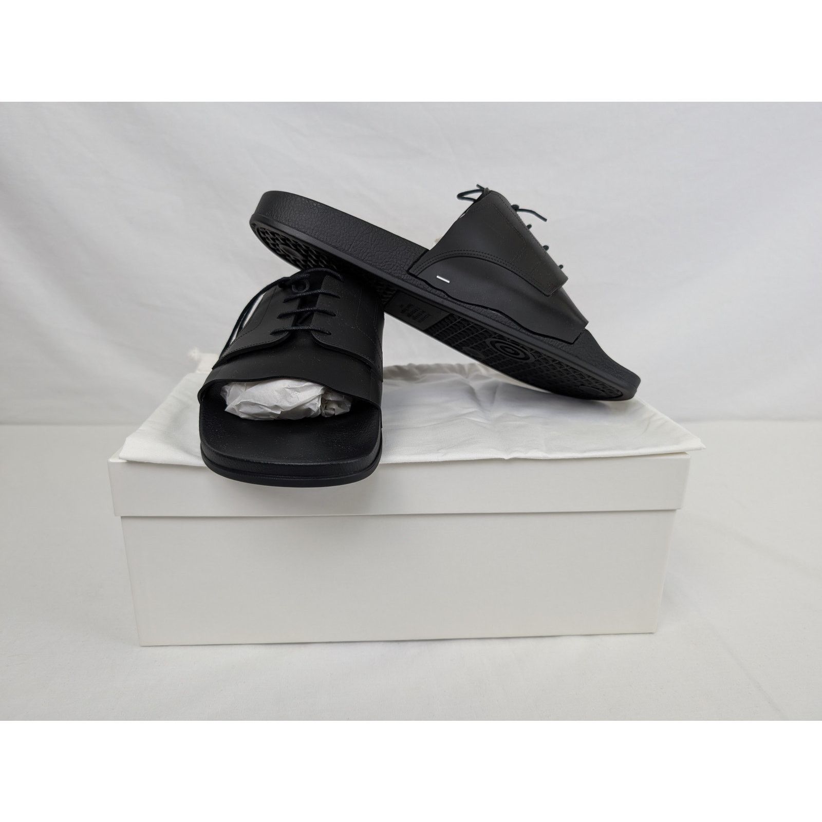 Maison Margiela o1rshd1 Pool Slides Slipper in Black Size US 12 / EU 45 - 15 Thumbnail