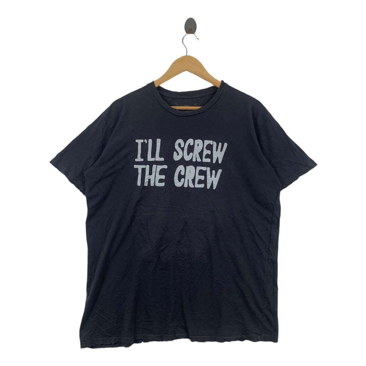 Vintage Vintage BANDIT BRAND Made In USA I Screw The Crew Tee Shirt Size US L / EU 52-54 / 3 - 1 Thumbnail