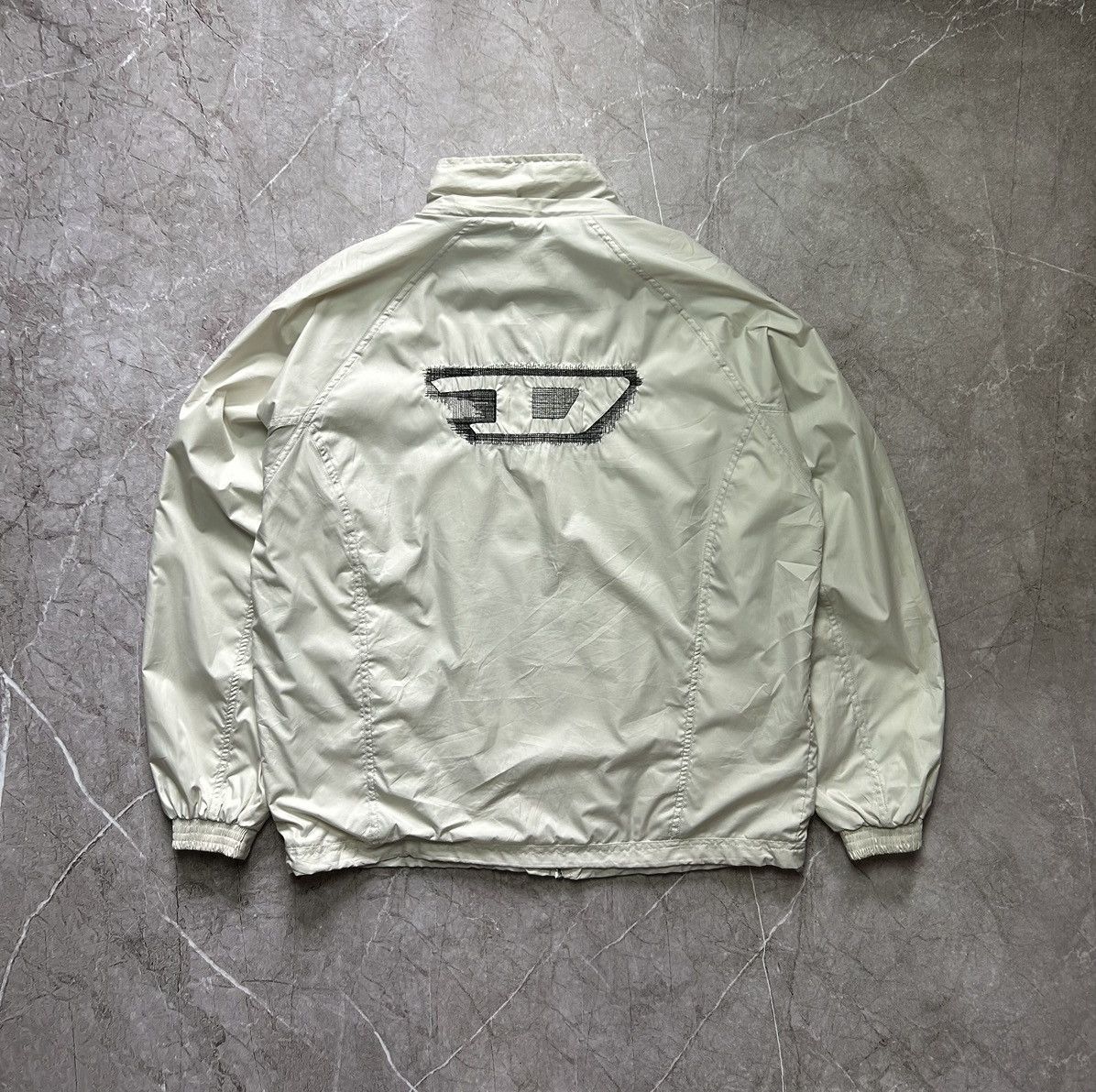 Designer × Diesel × Vintage Vintage Diesel Big Logo nylon Jacket Size US XL / EU 56 / 4 - 1 Thumbnail