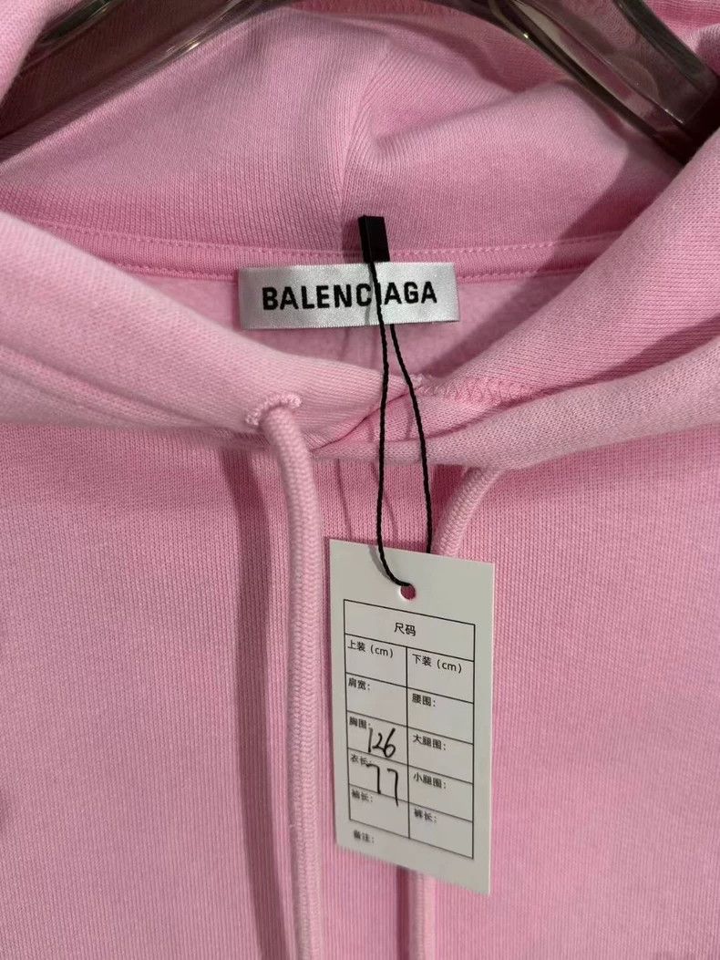 Balenciaga Balenciaga Pink front and back logo hoodie 2501-Nextarrow Size US XS / EU 42 / 0 - 2 Thumbnail