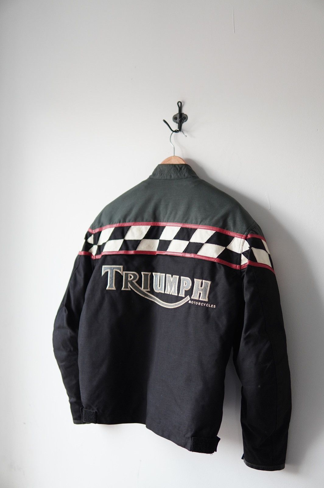 Indian Motorcycle Vintage Triumph Checkered Moto Racing Jacket Size US L / EU 52-54 / 3 - 4 Thumbnail