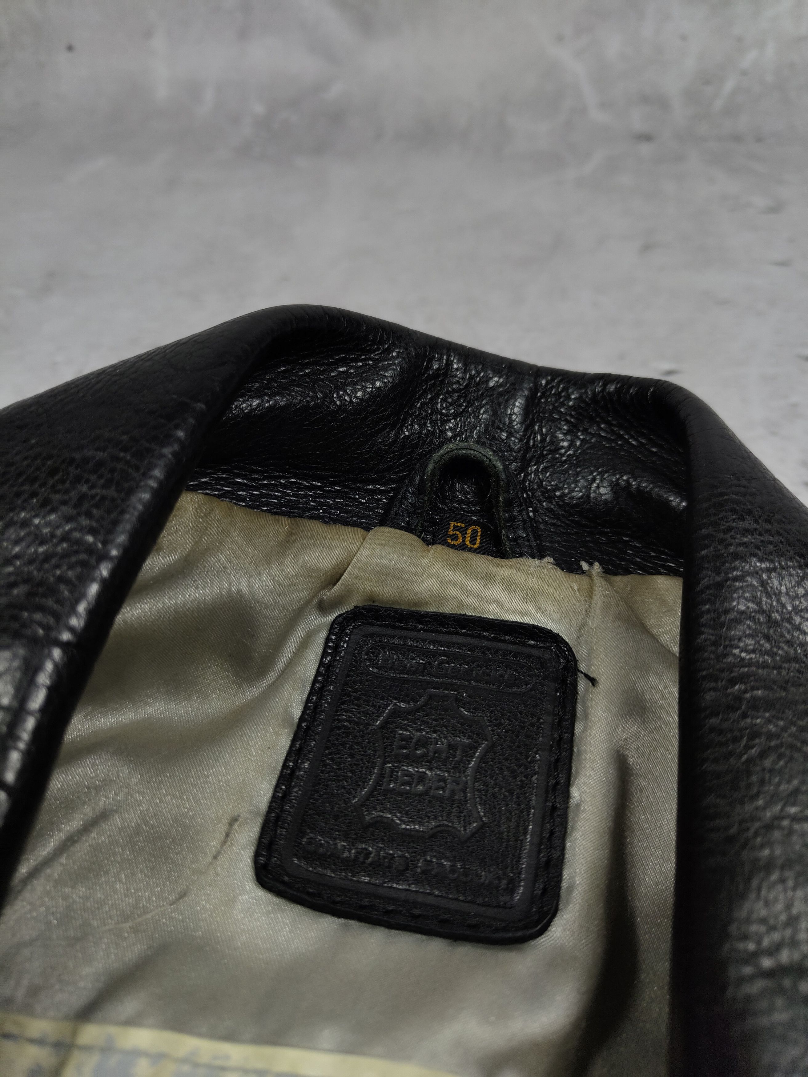 Leather × Vintage Vintage Leather Biker Jacket Size US L / EU 52-54 / 3 - 6 Thumbnail