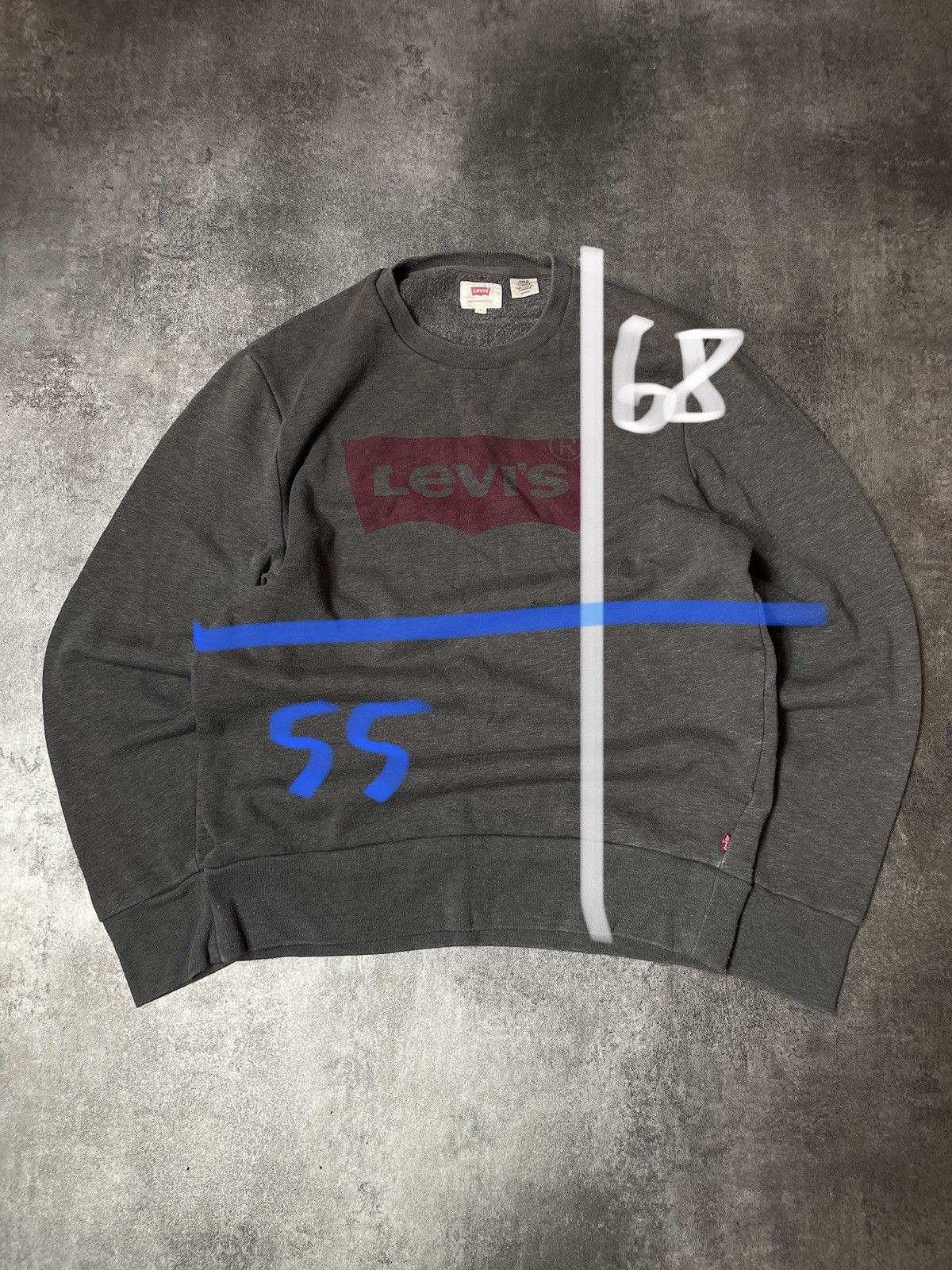 Levi's 🔥Offers🔥Levis Sweatshirt Big Logo Spellout Size US S / EU 44-46 / 1 - 12 Thumbnail