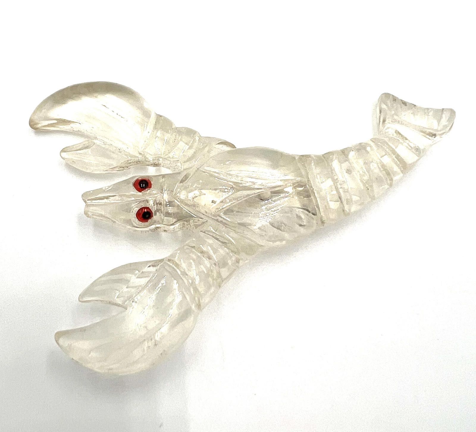 Other Clear Lucite Lobster/Crawfish Brooch Size ONE SIZE - 3 Thumbnail