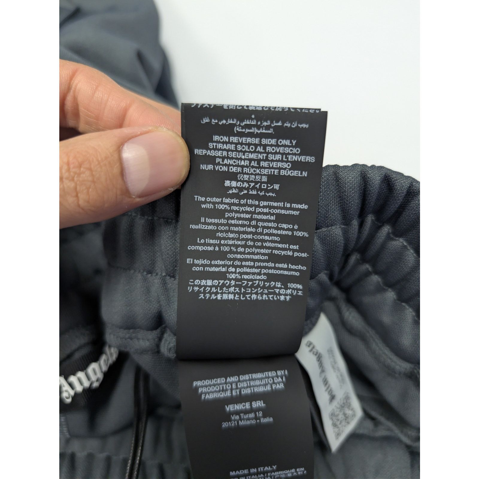 Palm Angels o1rshd1 Q:2 / New Classic Track Pants in Dark Grey / White Size US 36 / EU 52 - 20 Thumbnail