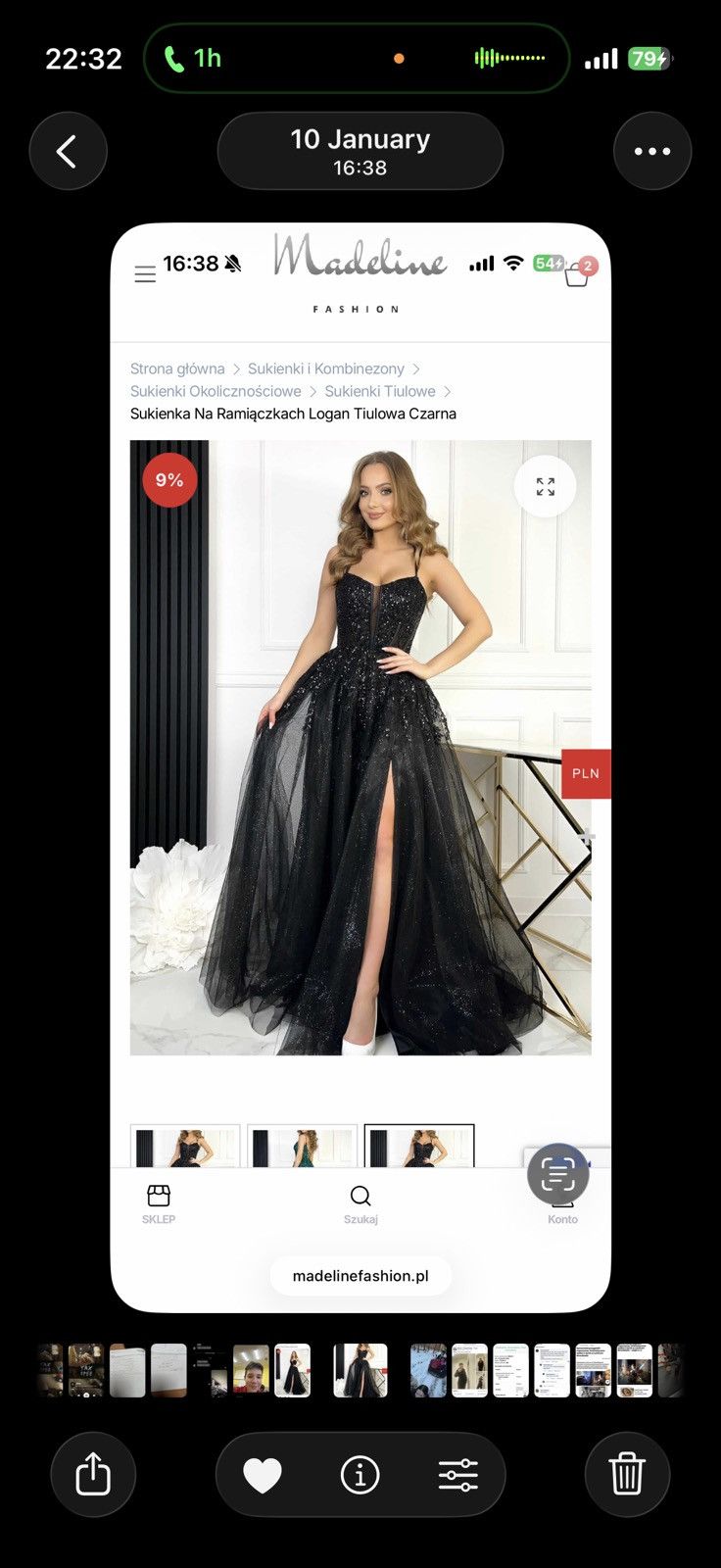 Mandelli prom dress Size L / US 10 / IT 46 - 4 Thumbnail