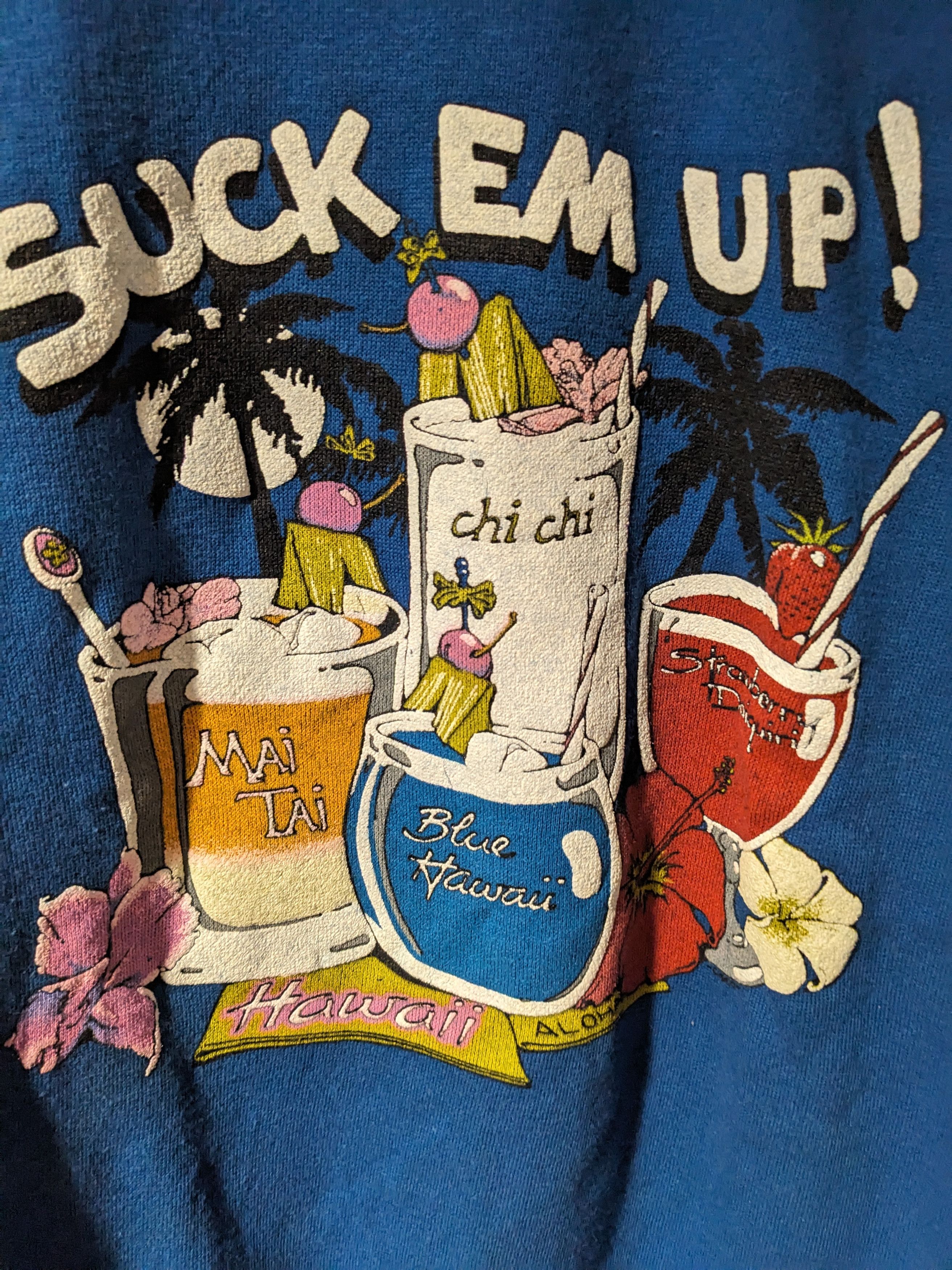 Vintage Vintage 80s Suck em Up Alcohol Light Weight Sweatshirt Size US L / EU 52-54 / 3 - 2 Thumbnail