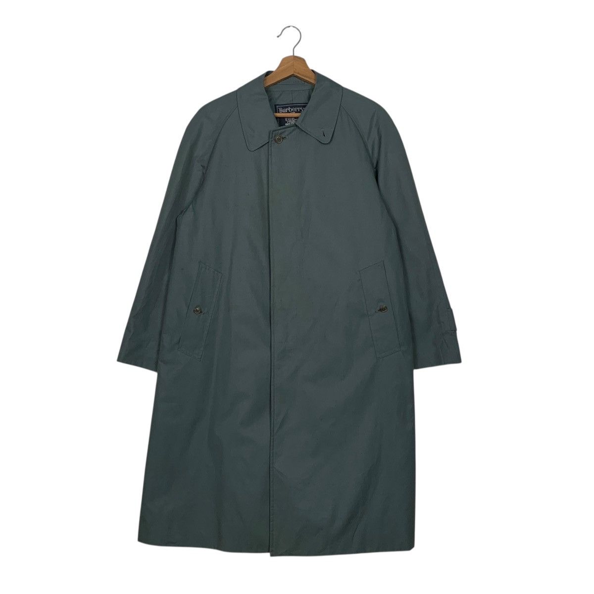 Burberry Burberrys Green Trench Coat Size US M / EU 48-50 / 2 - 1 Thumbnail