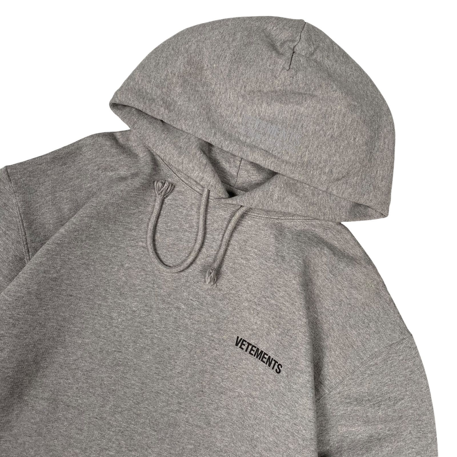 Vetements Vetements Grey Logo Hoodie Size US XS / EU 42 / 0 - 3 Thumbnail
