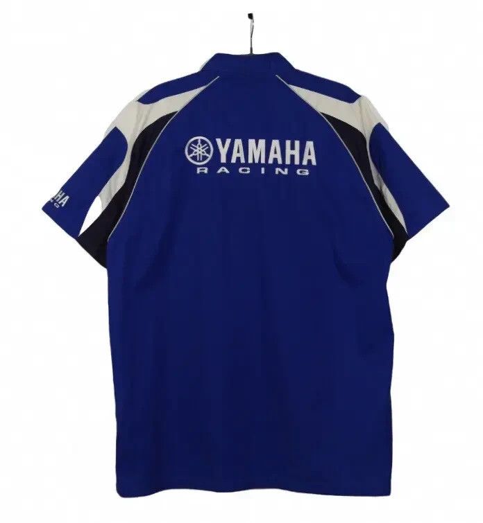 Yamaha Yamaha Racing Short Sleeve Button Shirt Mens XL Blue Size US XL / EU 56 / 4 - 2 Thumbnail