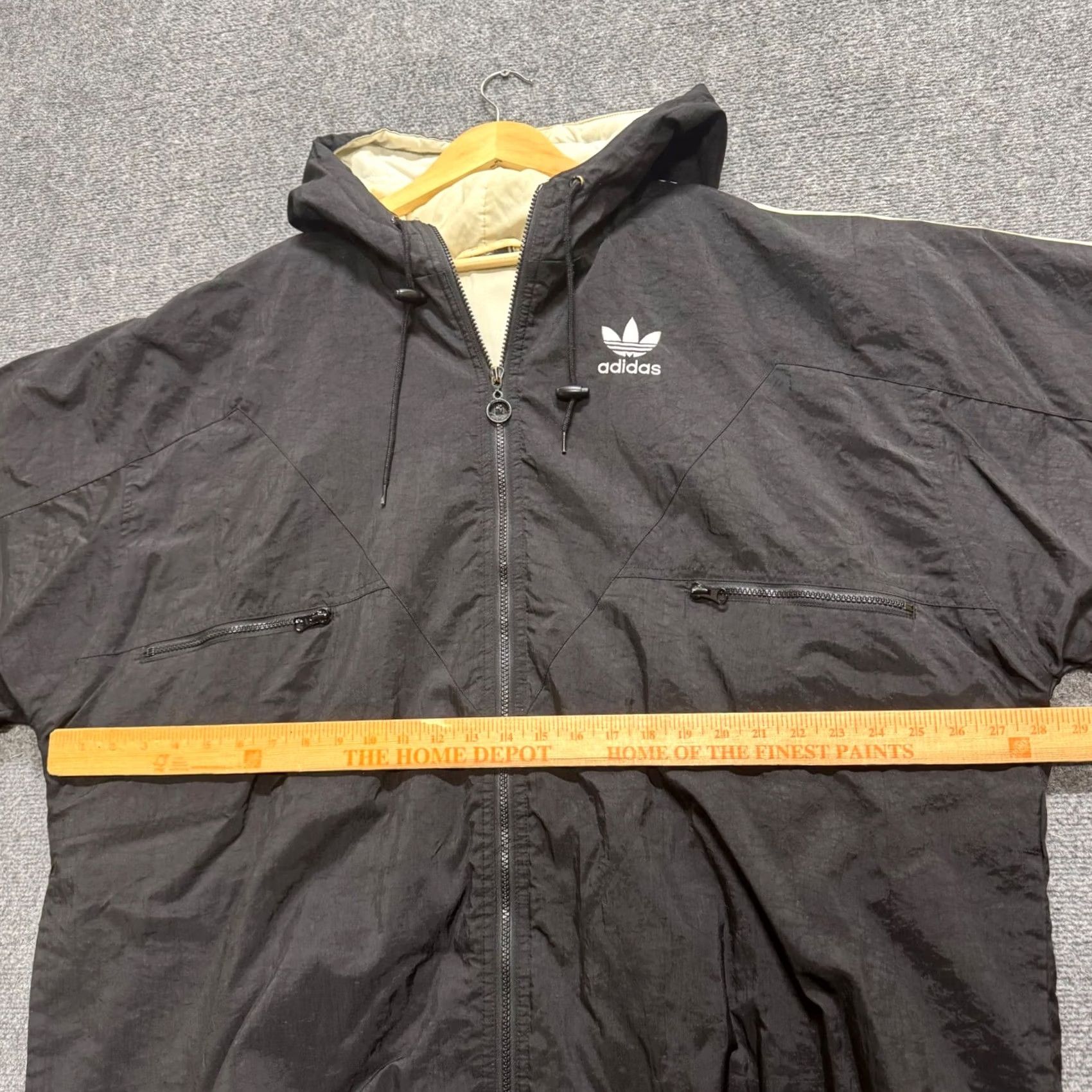 Adidas VTG Adidas Nylon Puffer Jacket Men's 2XL Black Whitr Stained 90s Embroidered Shirt Mens 2XL Black Whitr Stained 90s Embroidered Size US XXL / EU 58 / 5 - 4 Thumbnail