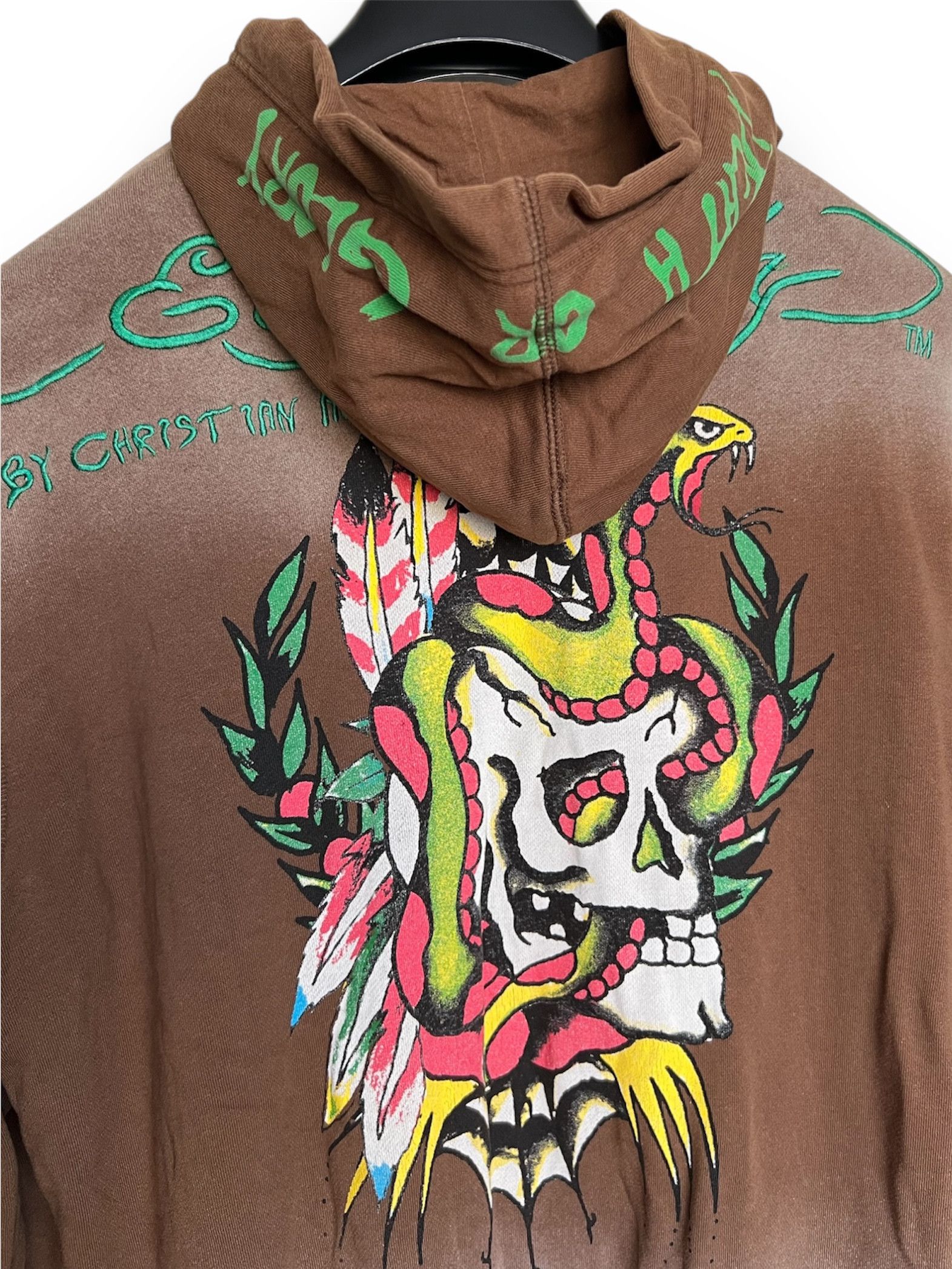 Ed Hardy VINTAGE Y2K ED HARDY ‘DEATH OR GLORY’ ZIP HOODIE MADE IN USA Size US M / EU 48-50 / 2 - 4 Thumbnail