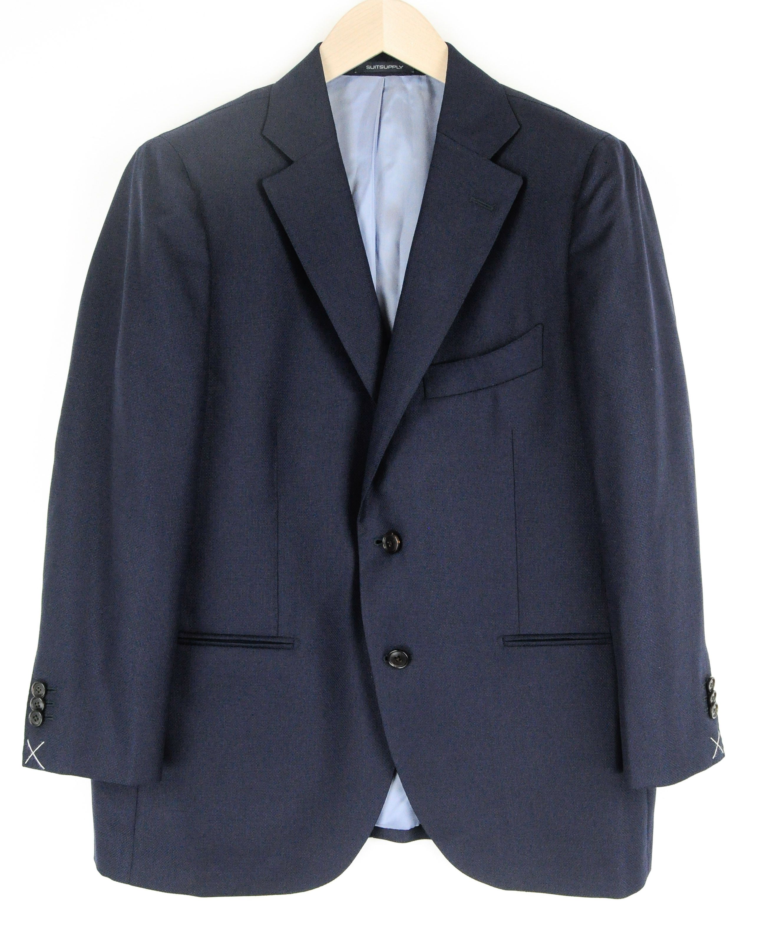 Suitsupply LA SPALLA UK44S Blue Wool Lined Blazer 56751 Size 44S - 1 Thumbnail