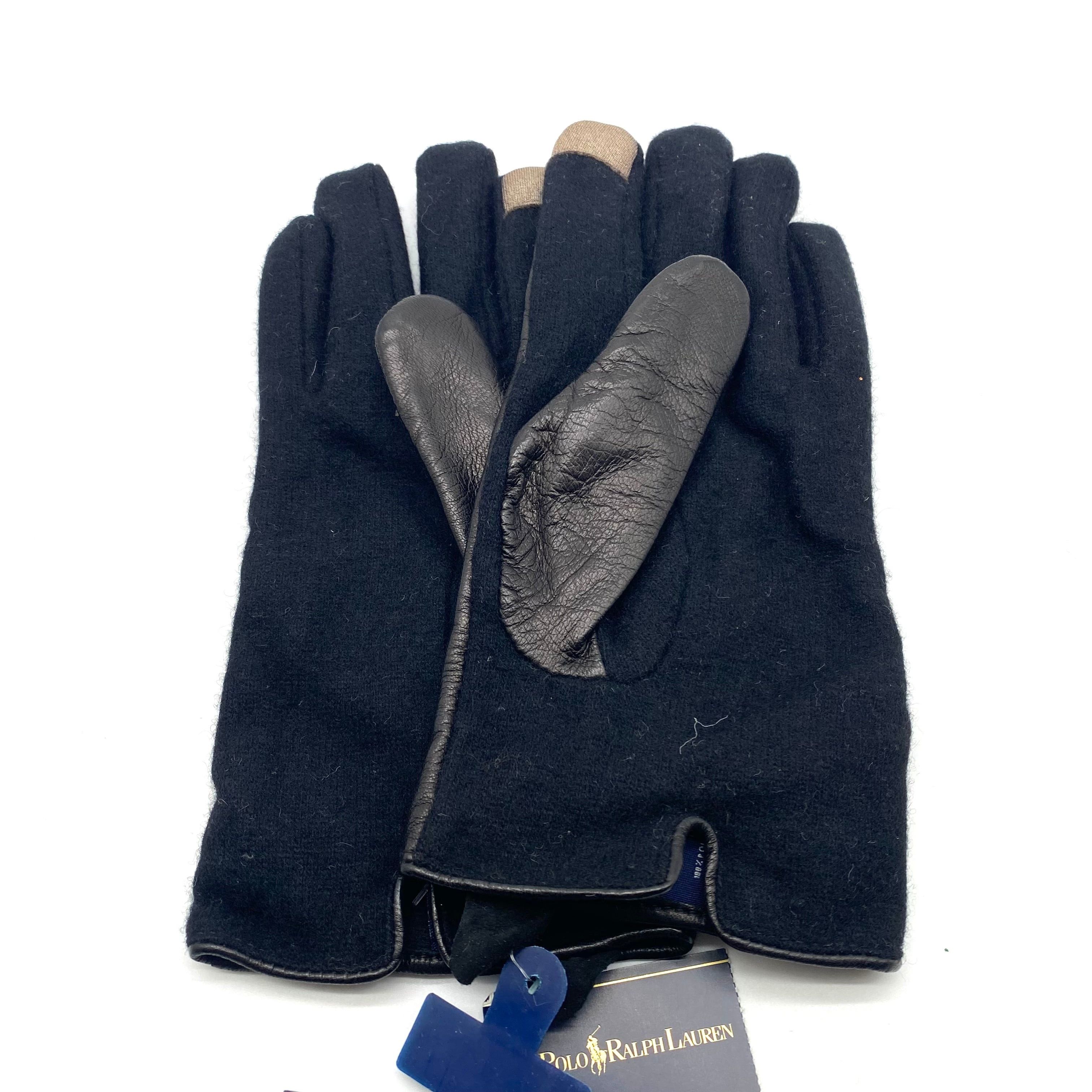Polo Ralph Lauren Polo Ralph Lauren Leather Glove Black M Size Size ONE SIZE - 3 Thumbnail