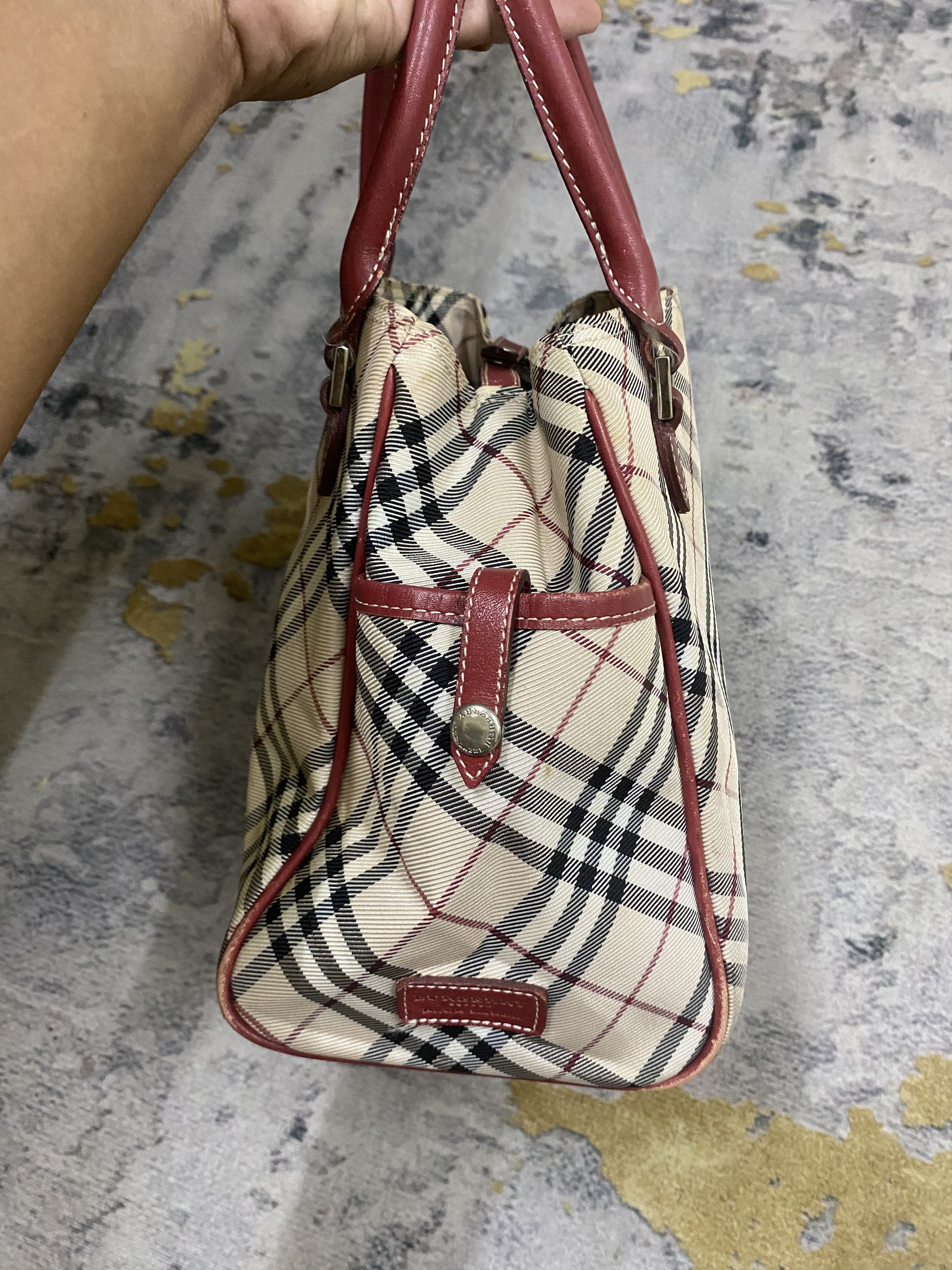 Burberry Burberry Nova Check Nylon Leather Bag Size ONE SIZE - 3 Thumbnail