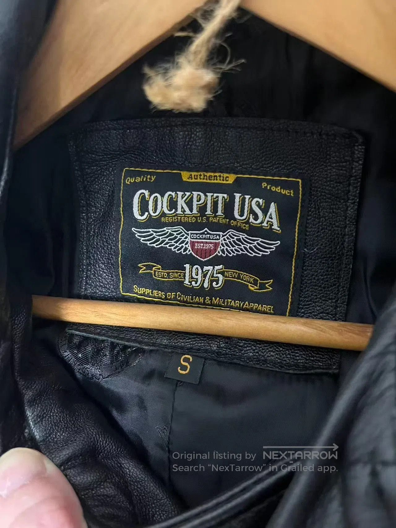 Cockpit USA Cockpit US Navy 740 Black Goatskin Jacket. Size US S / EU 44-46 / 1 - 3 Thumbnail