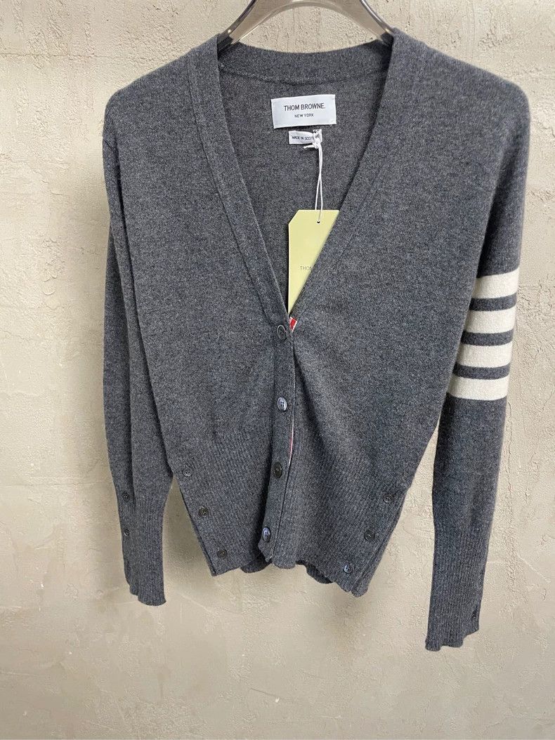 Thom Browne Thom Browne Dark grey cashmere sweater Size XS / US 0-2 / IT 36-38 - 3 Thumbnail