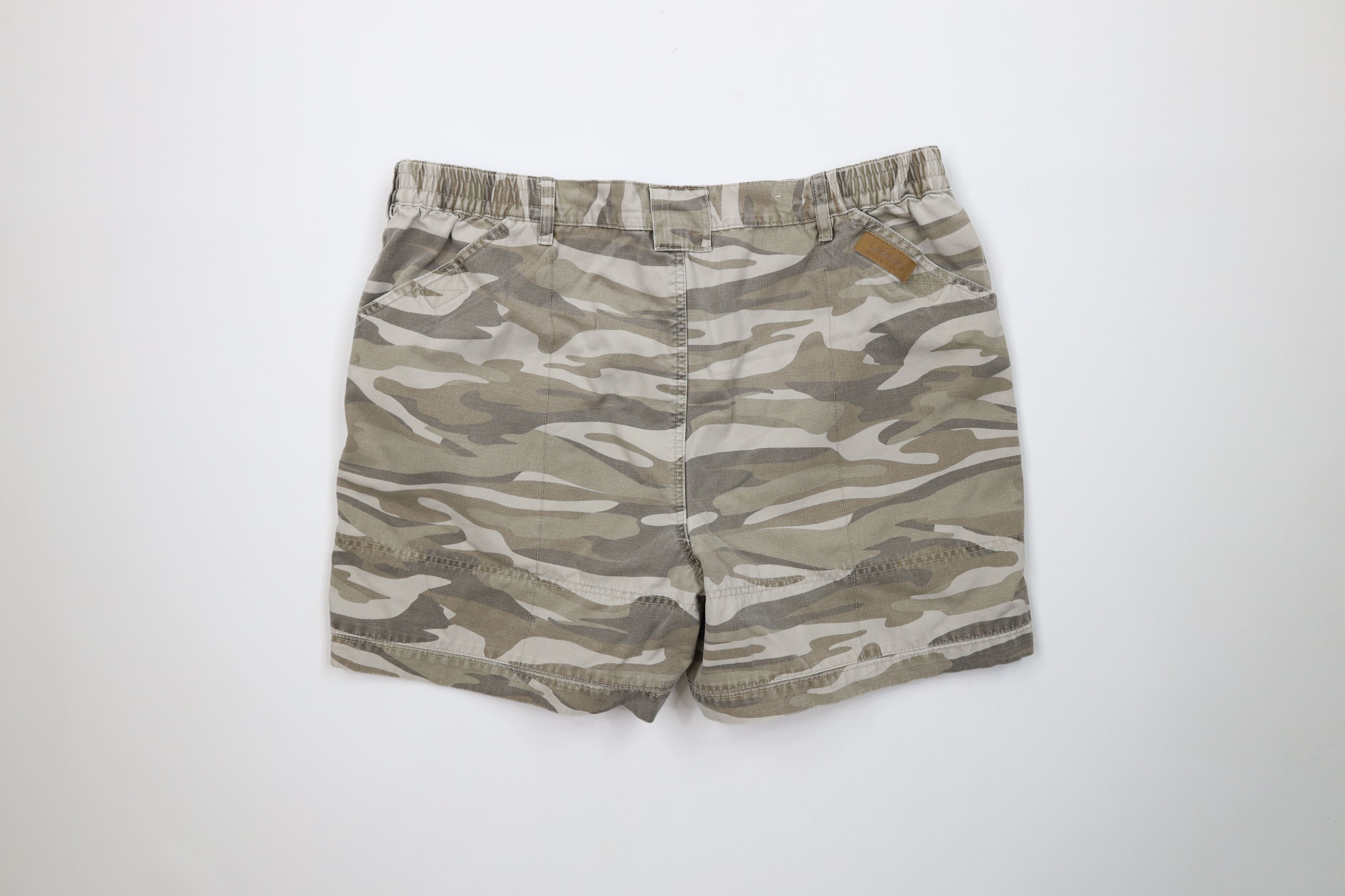 Cabelas Vintage Cabelas Knee Canvas Camouflage Cargo Shorts Cotton Size US 36 / EU 52 - 8 Thumbnail