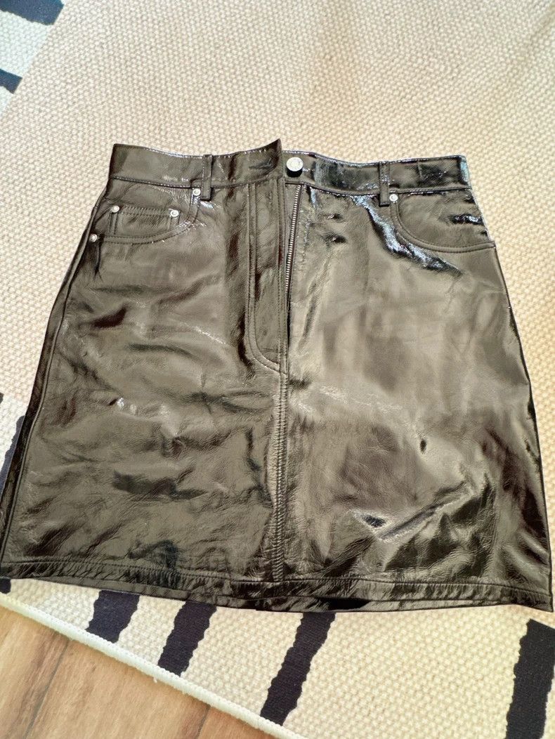 Helmut Lang HELMUT LANG Sheepskin leather skirt half skirt Size 26" / US 2 / IT 38 - 1 Thumbnail