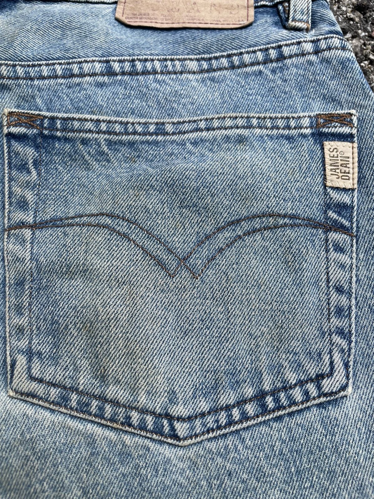 Vintage RARE🔥 Disstressed Denim James Dean Pants Size US 29 - 13 Thumbnail