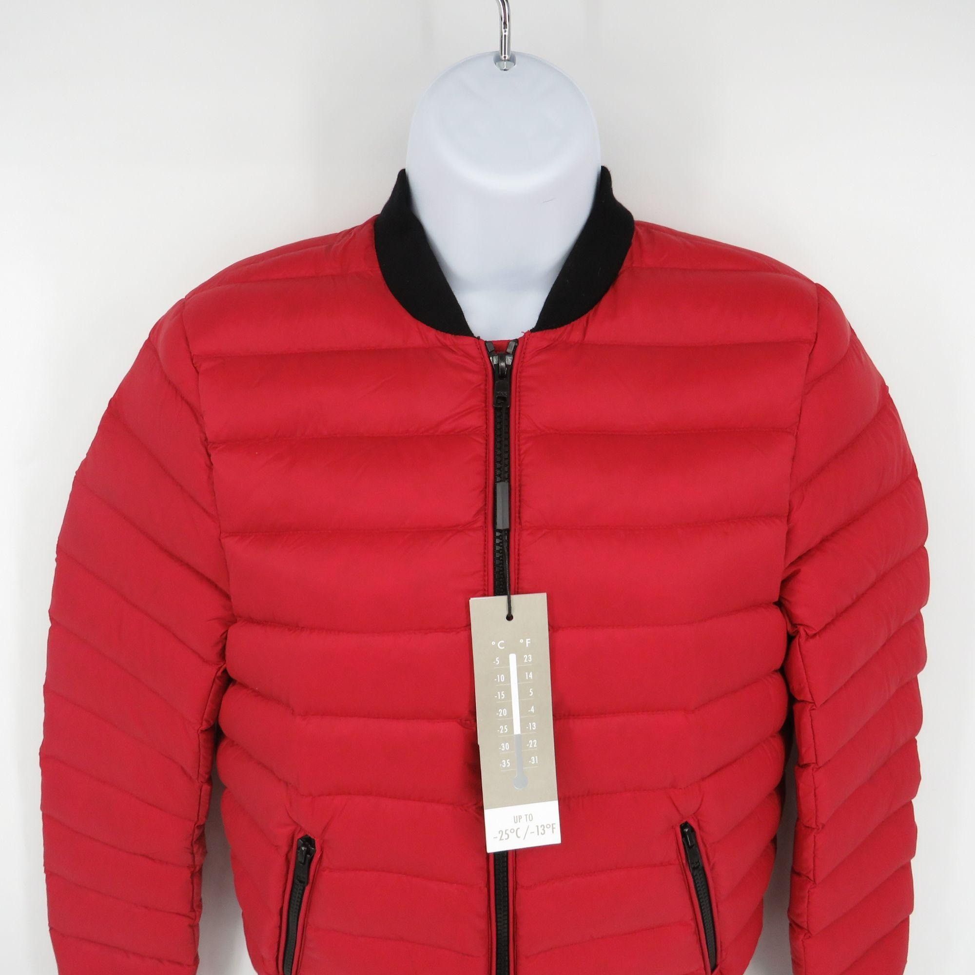 Other Sandova Women's XS Red Puffer Jacket Black Ribbed Trim NWT $ Size XS / US 0-2 / IT 36-38 - 4 Thumbnail