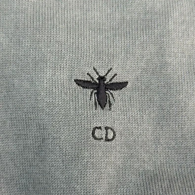 Dior Dior Gradient beige gray embroidered bee cashmere sweater Size XS / US 0-2 / IT 36-38 - 7 Thumbnail
