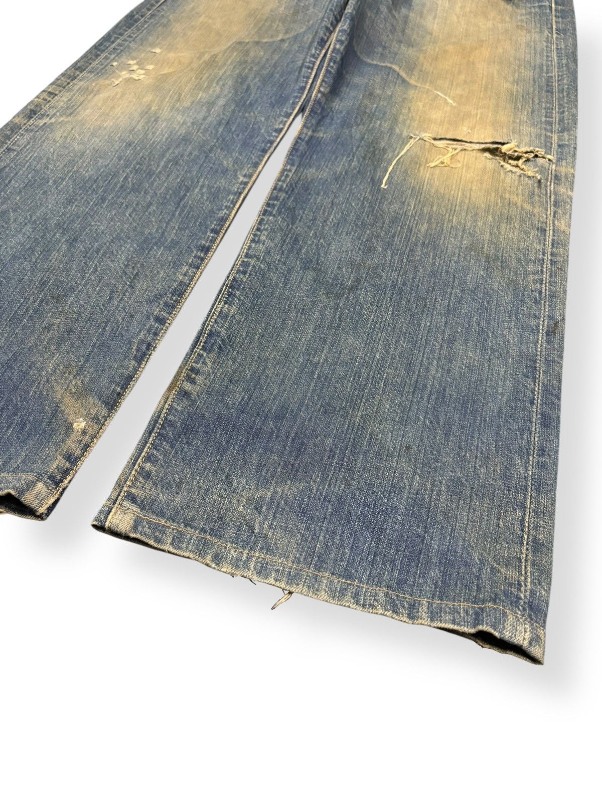 Levi's Vintage 90s Levis 501 Mud Wash Loose Fit Distressed Jeans Size US 36 / EU 52 - 9 Thumbnail