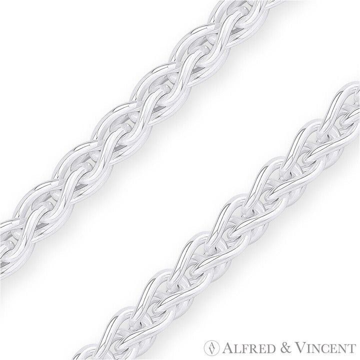 Other 4.2mm Classic Wheat Link Italian Spiga Chain Bracelet 7" Size ONE SIZE - 2 Thumbnail