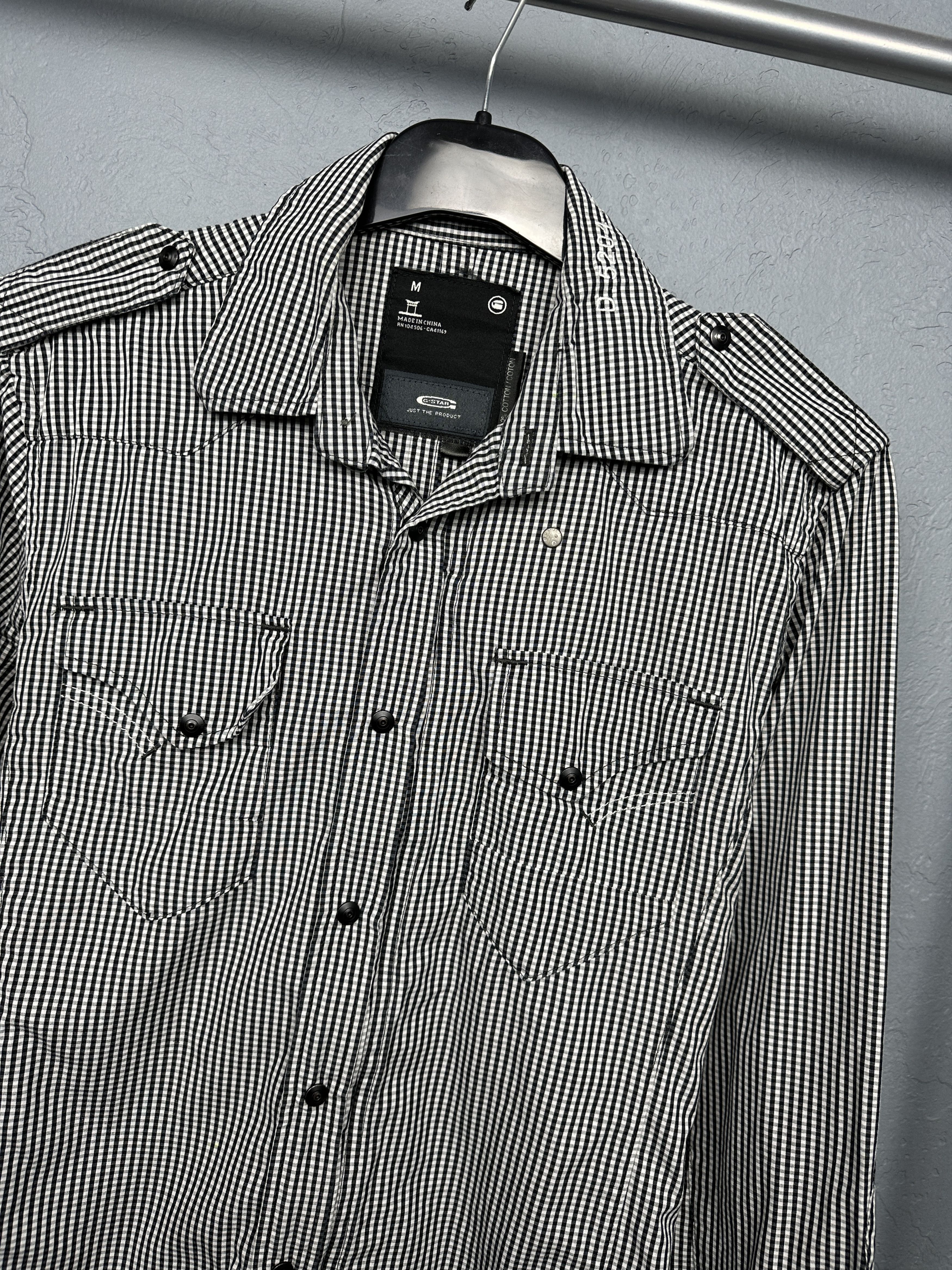 G-Star G Star Raw Midnight Dean Check Mens Long Sleeve Shirt Size US M / EU 48-50 / 2 - 2 Thumbnail