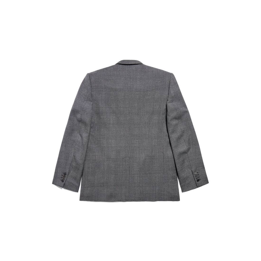 Balenciaga oc11z0825 Regular Fit Jacket in Black/Grey Size US S / EU 44-46 / 1 - 6 Thumbnail