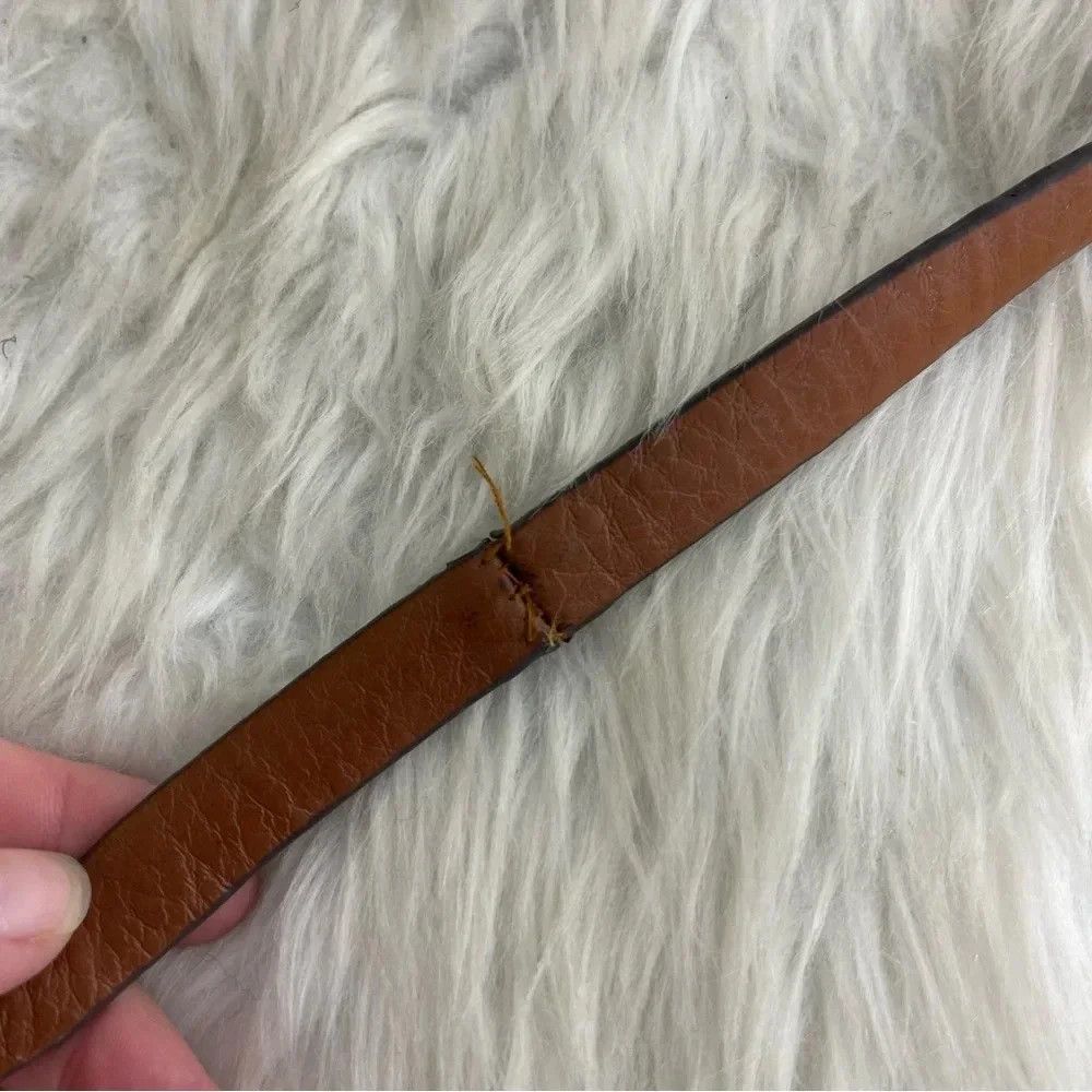 J.Crew J. Crew Brown Signet Bag Pebble Leather Crossbody Size ONE SIZE - 3 Thumbnail