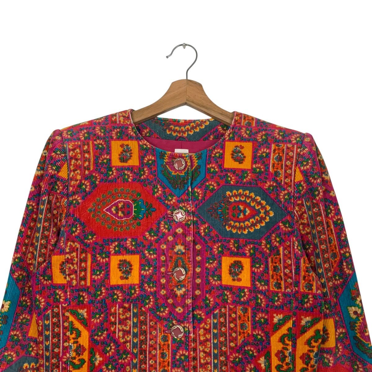 Ungaro Paris 90's UNGARO Tapestry Jacquard Pattern Jacket #2728-C123 Size S / US 4 / IT 40 - 2 Thumbnail