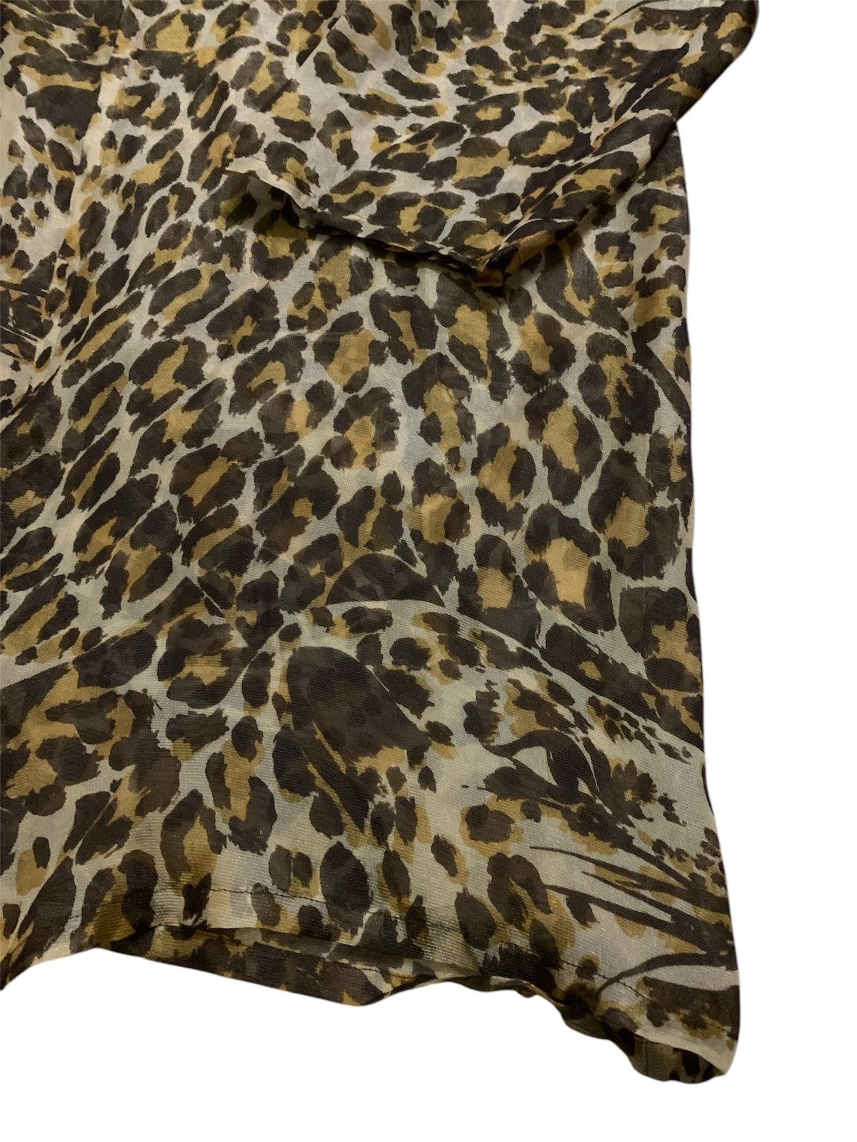 Yves Saint Laurent 💥Yves Saint Laurent Leopard Cardigan Light Jacket Size L / US 10 / IT 46 - 8 Thumbnail