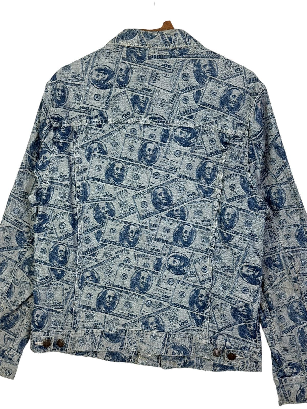 Supreme Supreme Dollar Bills Print Denim Jacket Size US M / EU 48-50 / 2 - 4 Thumbnail