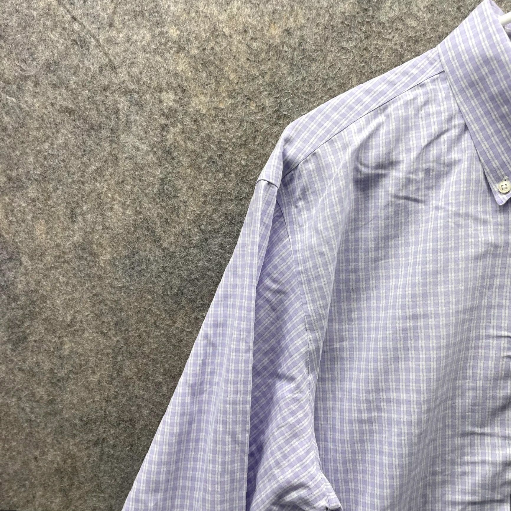 Brooks Brothers VINTAGE Brooks Brothers Shirt Men 17 35 Check Purple Button-Down Madison Preppy Shirt Women? Size US XL / EU 56 / 4 - 3 Thumbnail