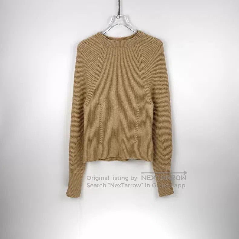 Hermes Hermes Camel Vertical Stripe Cashmere Sweater Size XS / US 0-2 / IT 36-38 - 3 Thumbnail