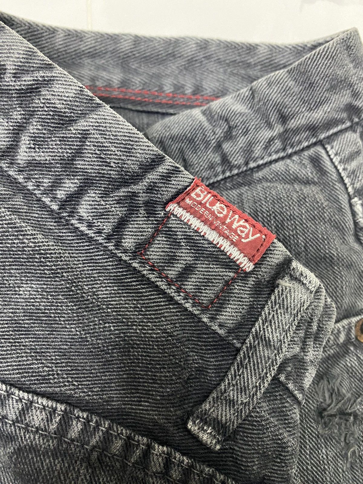 If Six Was Nine Flare Jeans Blue Way Mud Wash Distressed Bootcut Jeans Size US 31 - 8 Thumbnail
