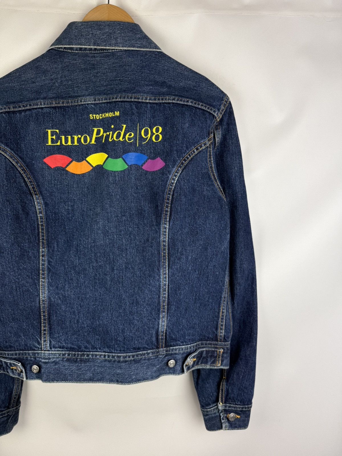 Diesel Diesel Vintage Unisex Euro Pride 98 Denim Trucker Jacket Size US L / EU 52-54 / 3 - 16 Thumbnail