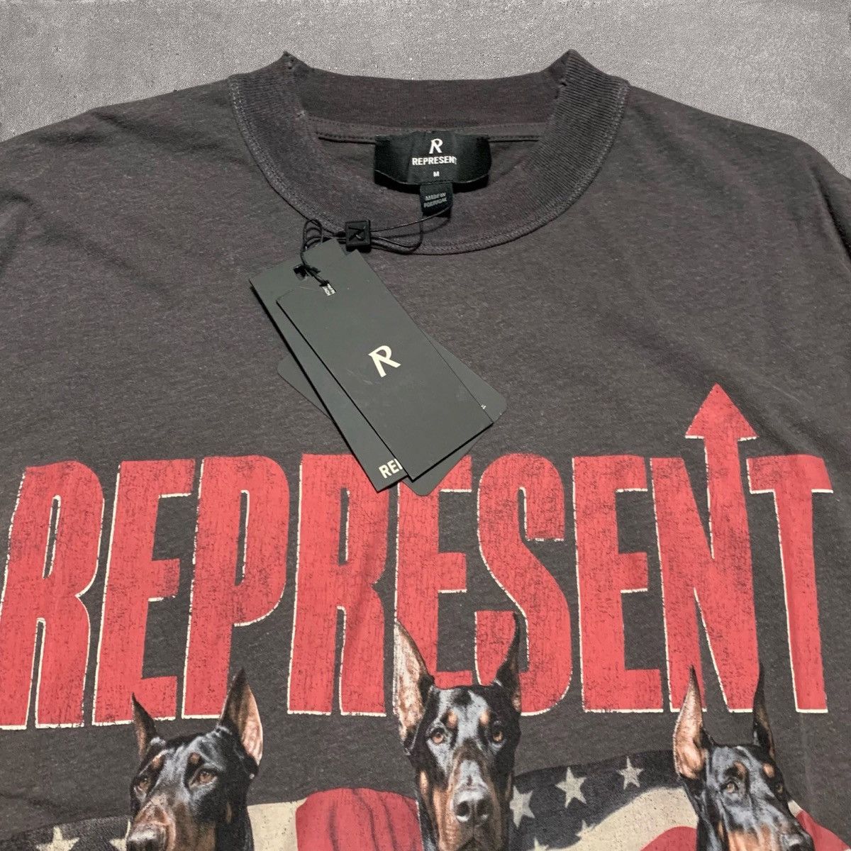Represent Clo. Represent Medium Dream On Tour Sun Fade Grey Tee Size US M / EU 48-50 / 2 - 3 Thumbnail