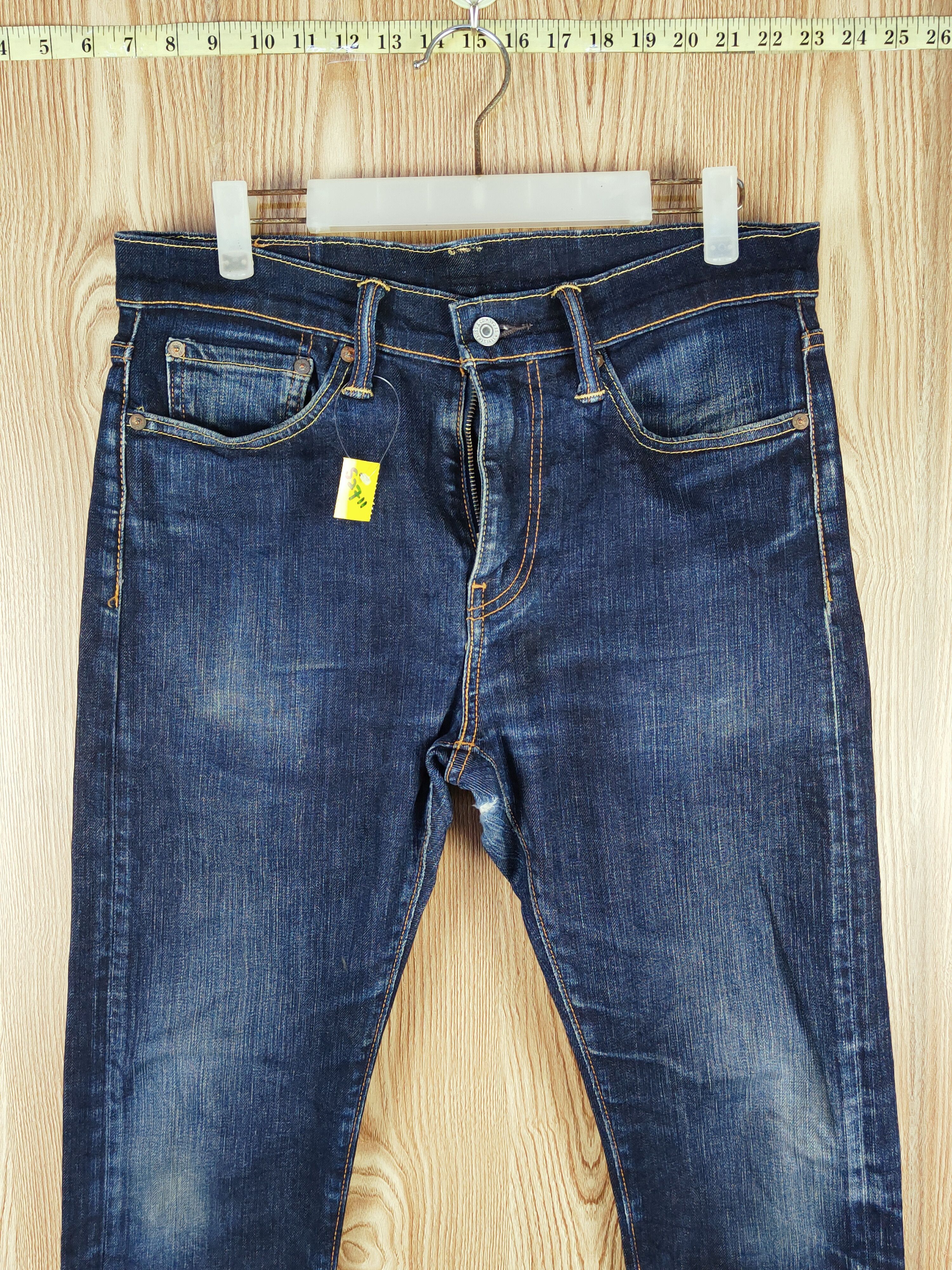 510 Levi's Dark Blue Distressed Ripped Skinny Jeans #S2711