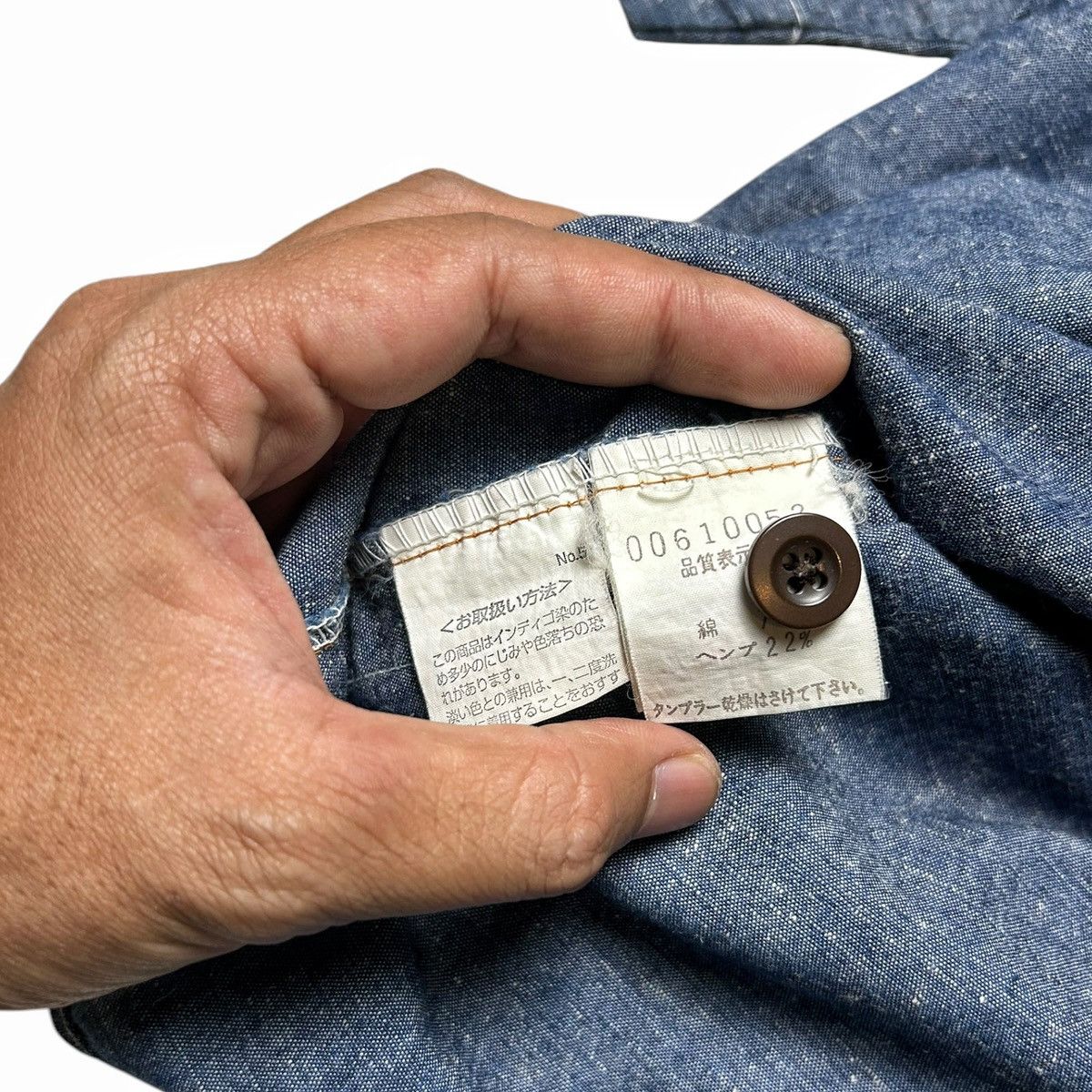 ABAHOUSE × Japanese Brand Abahouse Japan Western Short Sleeve Chambray Work Shirt Size US M / EU 48-50 / 2 - 17 Thumbnail