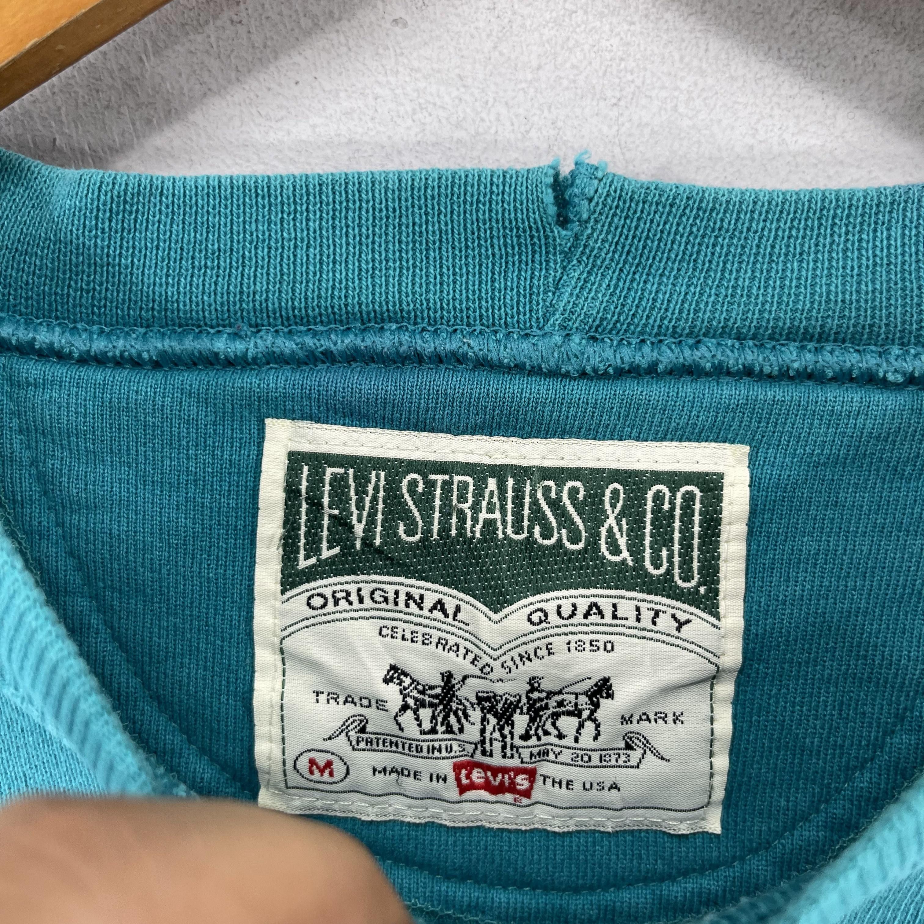 Levi's × Vintage Vintage LEVIS Spellout Embroidery Distressed Sweatshirt Size US M / EU 48-50 / 2 - 9 Thumbnail
