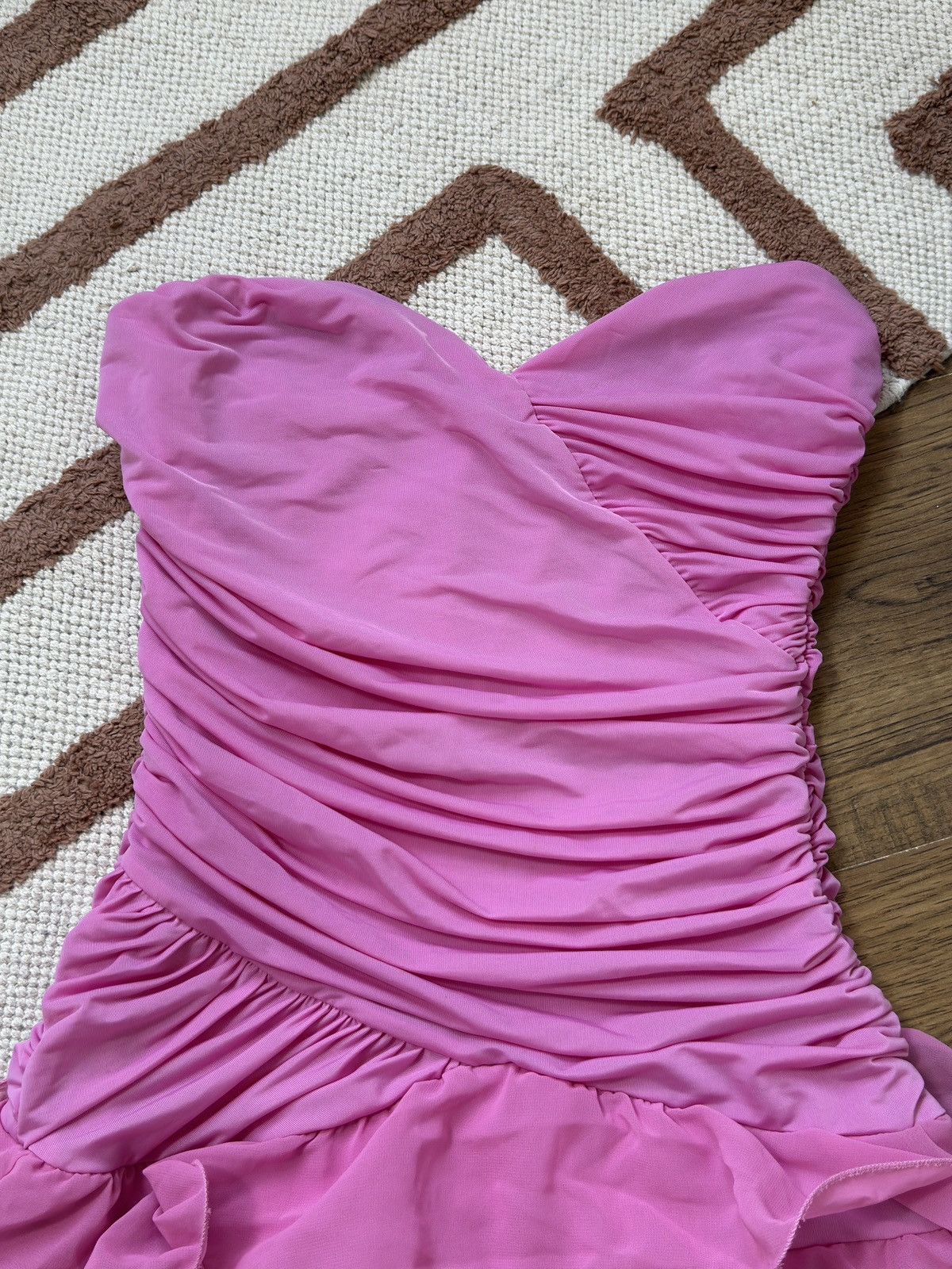 Japanese Brand DRAPERY OFF SHOULDERS PLEATED CUTE DRESS Size S / US 4 / IT 40 - 5 Thumbnail