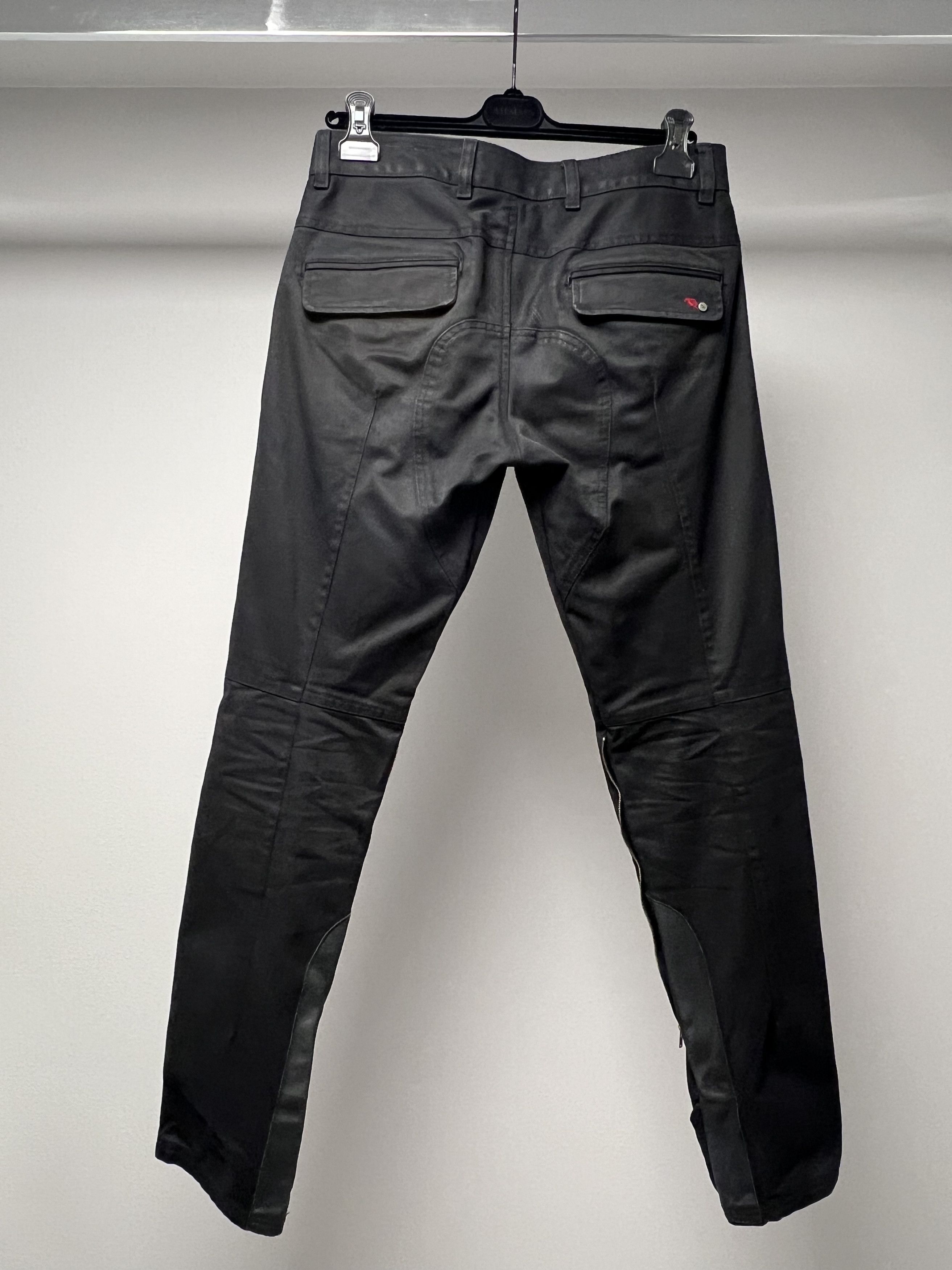 Diesel DIESEL MENS BLACK DENIM W / LEATHER, ZIPPRES & SNAP-ON JEANS Size US 27 - 7 Thumbnail