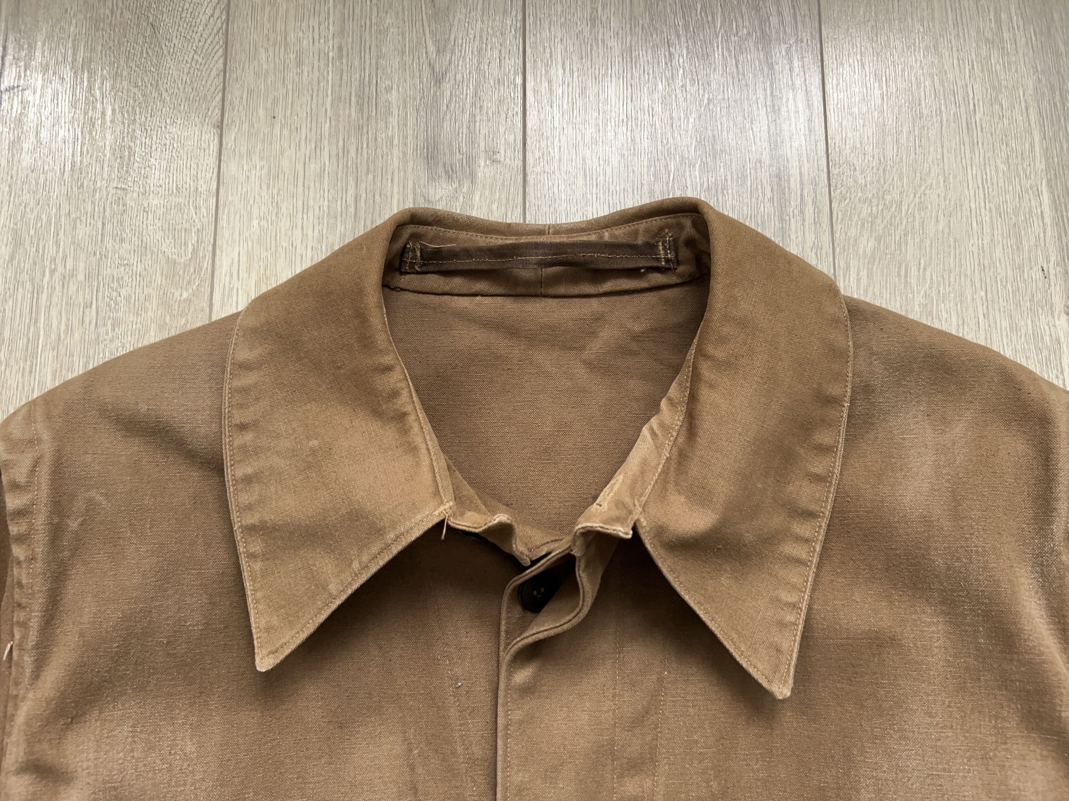 Canvas × Vintage French Railway Work Jacket SNCF Coat Cotton Workwear Size US L / EU 52-54 / 3 - 2 Thumbnail