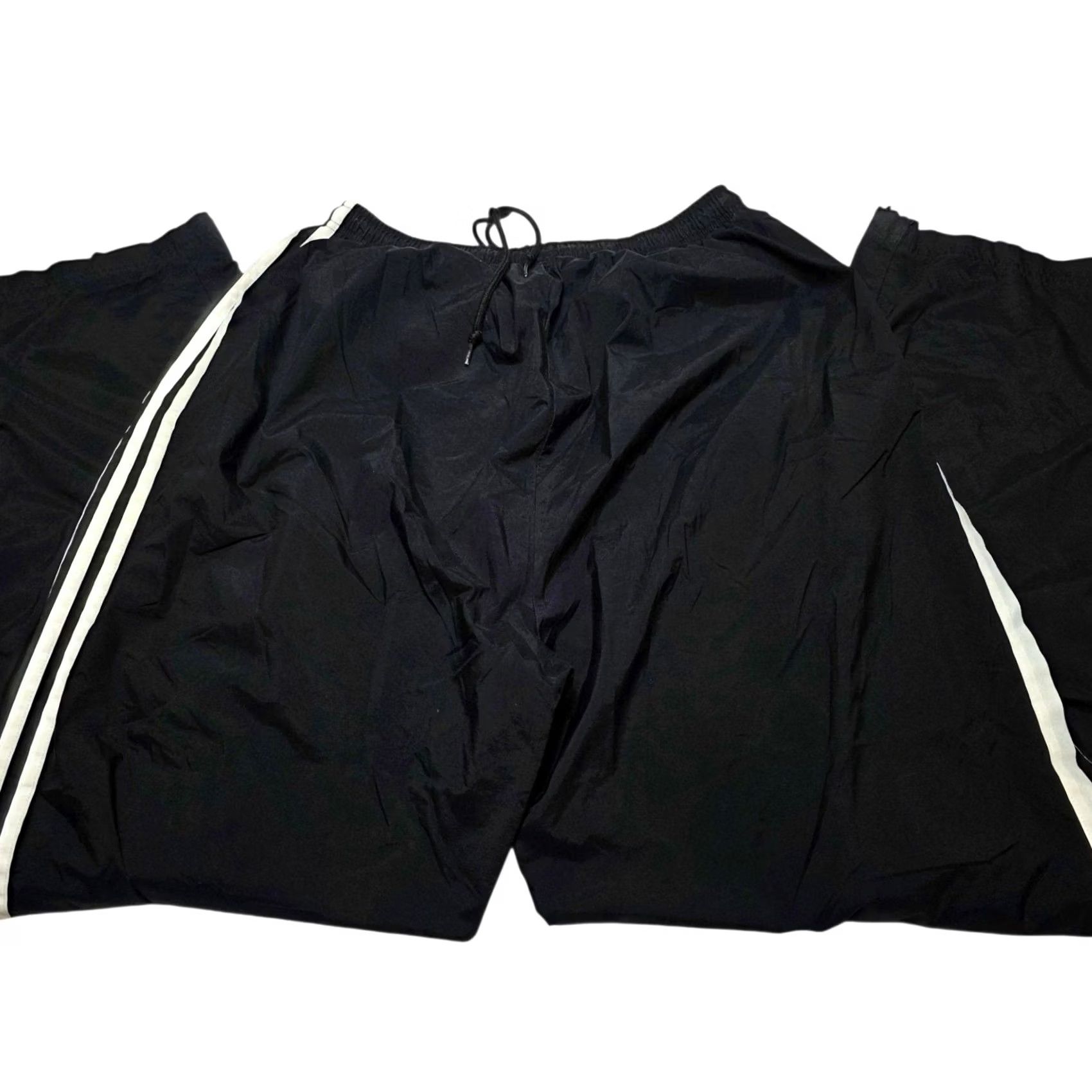 Adidas VINTAGE Adidas Track Pants Men’s XL Lined Windbreaker Black Striped Y2k Sports 90s Athleisure Track Pants Mens XL Black Pants Men’s XL Size US 36 / EU 52 - 3 Thumbnail
