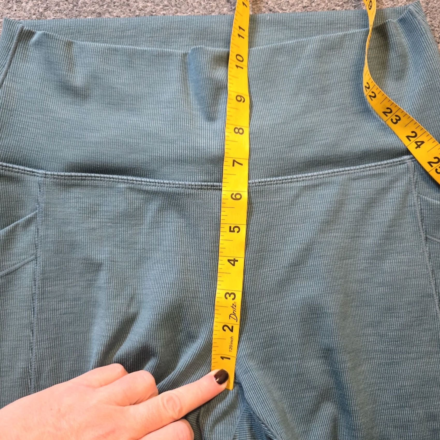 Prana Prana Pants Leggings Womens Size L Green Stretch Pull On Yoga Outdoor Casual Skinny Ankle Inseam 25 in Athletic Regular Size 36" / US 14 / IT 50 - 6 Thumbnail