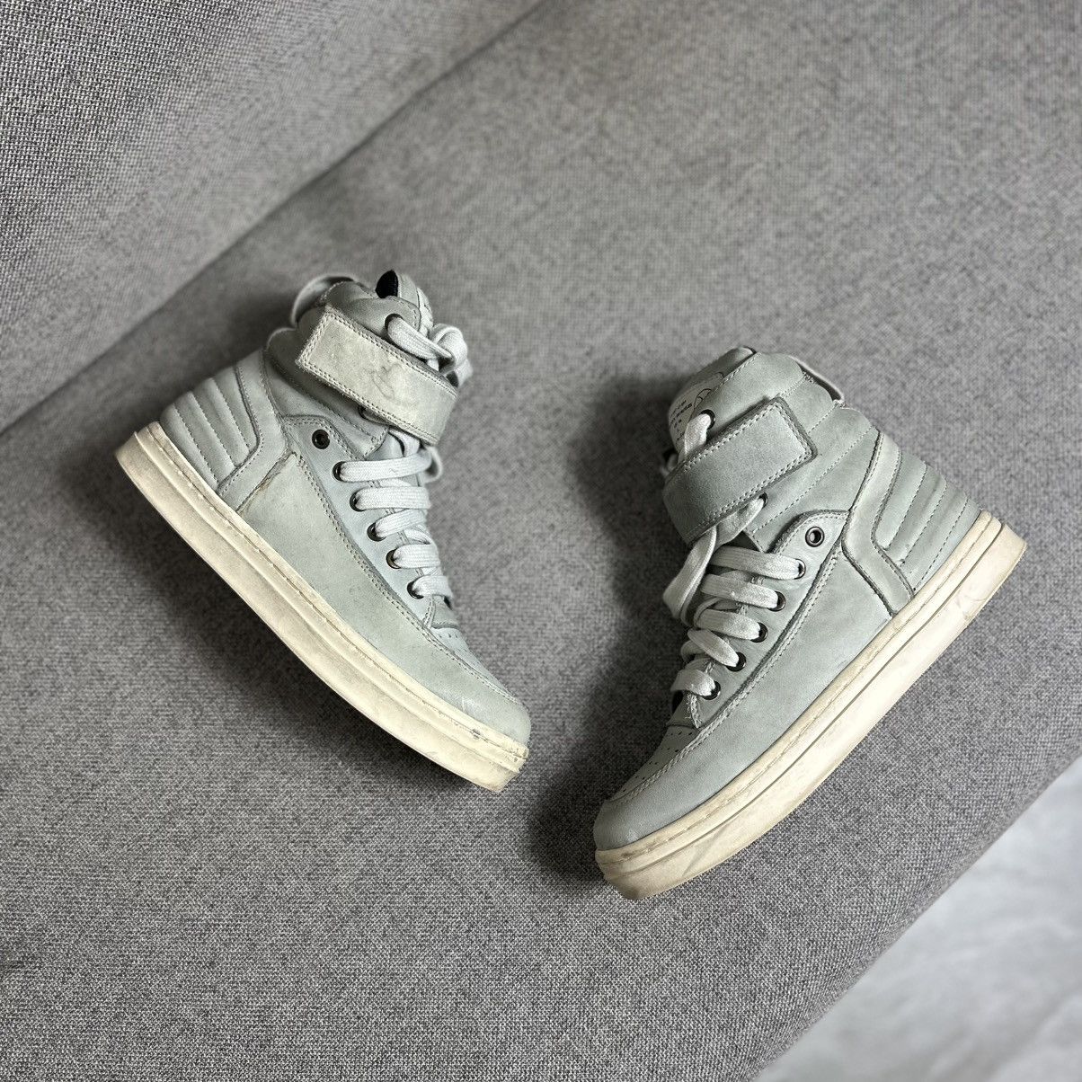 Allsaints Allsaints Rick Owens Geobasket Style Hi Top Sneakers Size US 8 / IT 38 - 5 Thumbnail